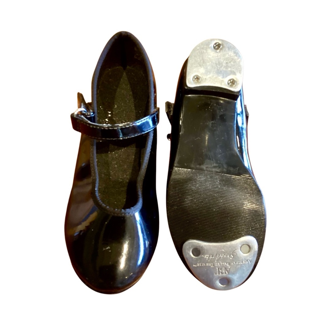 AMERICAN BALLET THEATRE Tap Dance Shoes (Toddler 9) Black Patent Leather